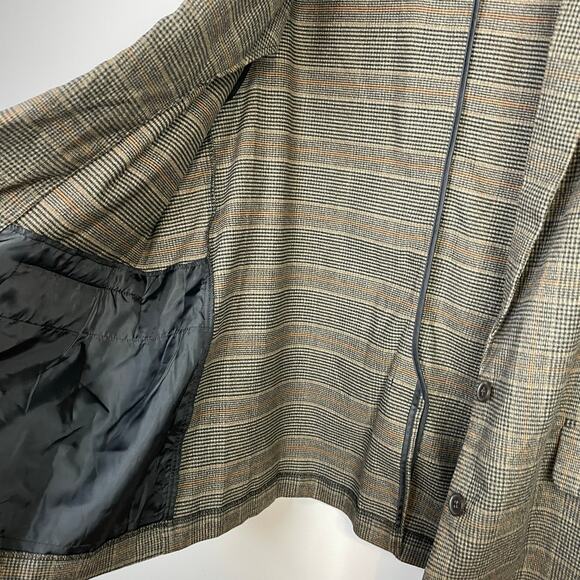 Old Navy Relaxed Blazer Jacket Brown Plaid Classic Womens Plus Size 2X New NWT - Picture 12 of 17